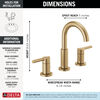 Two Handle Widespread Bathroom Faucet