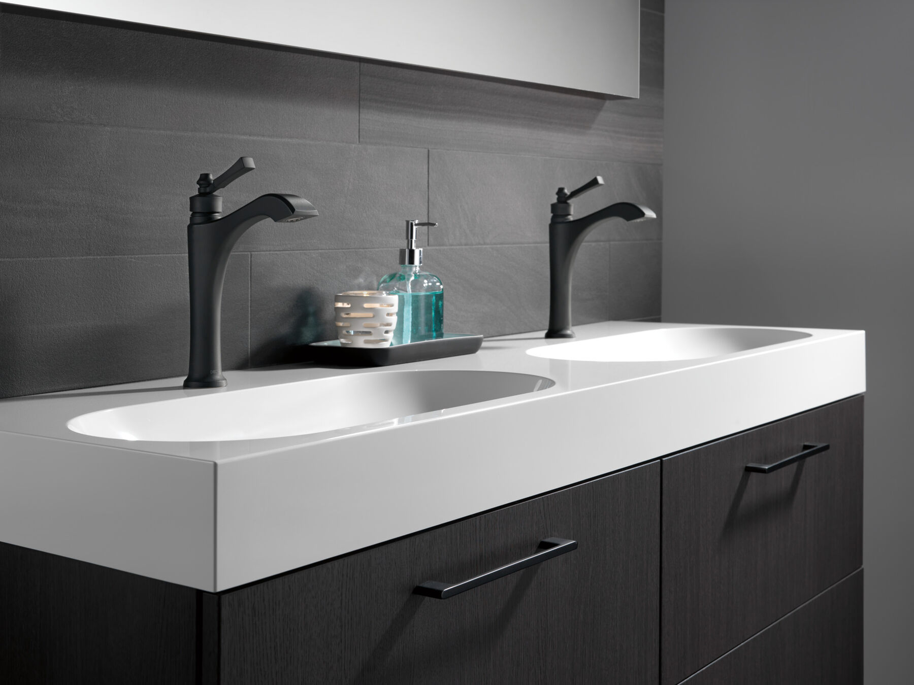 Single Handle Mid-Height Vessel Bathroom Faucet