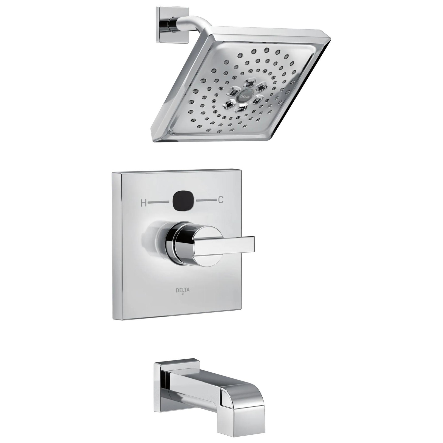 Angular Modern Temp2O&reg; 14 Series Tub & Shower Trim