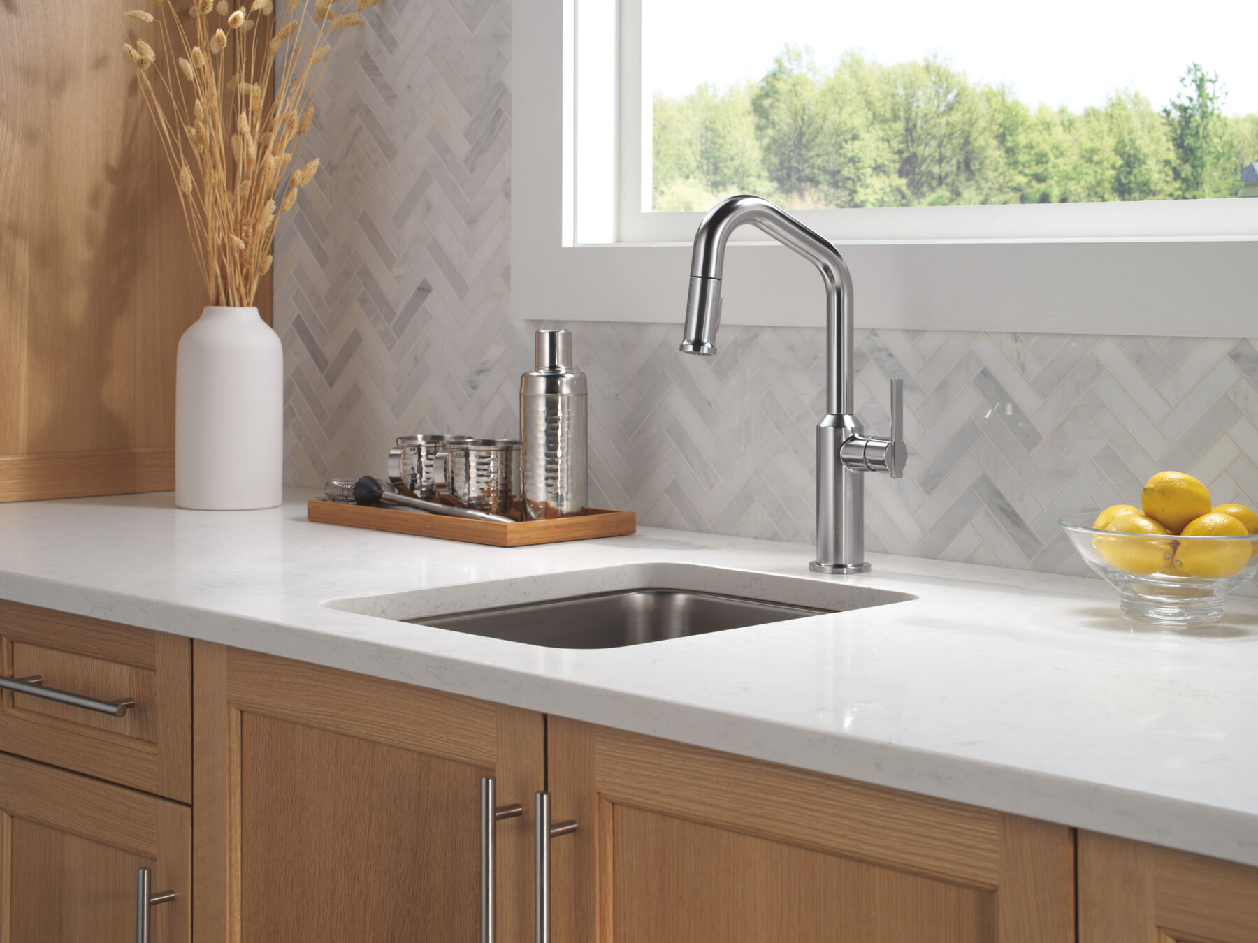 Single Handle Pull-Down Bar/Prep Faucet