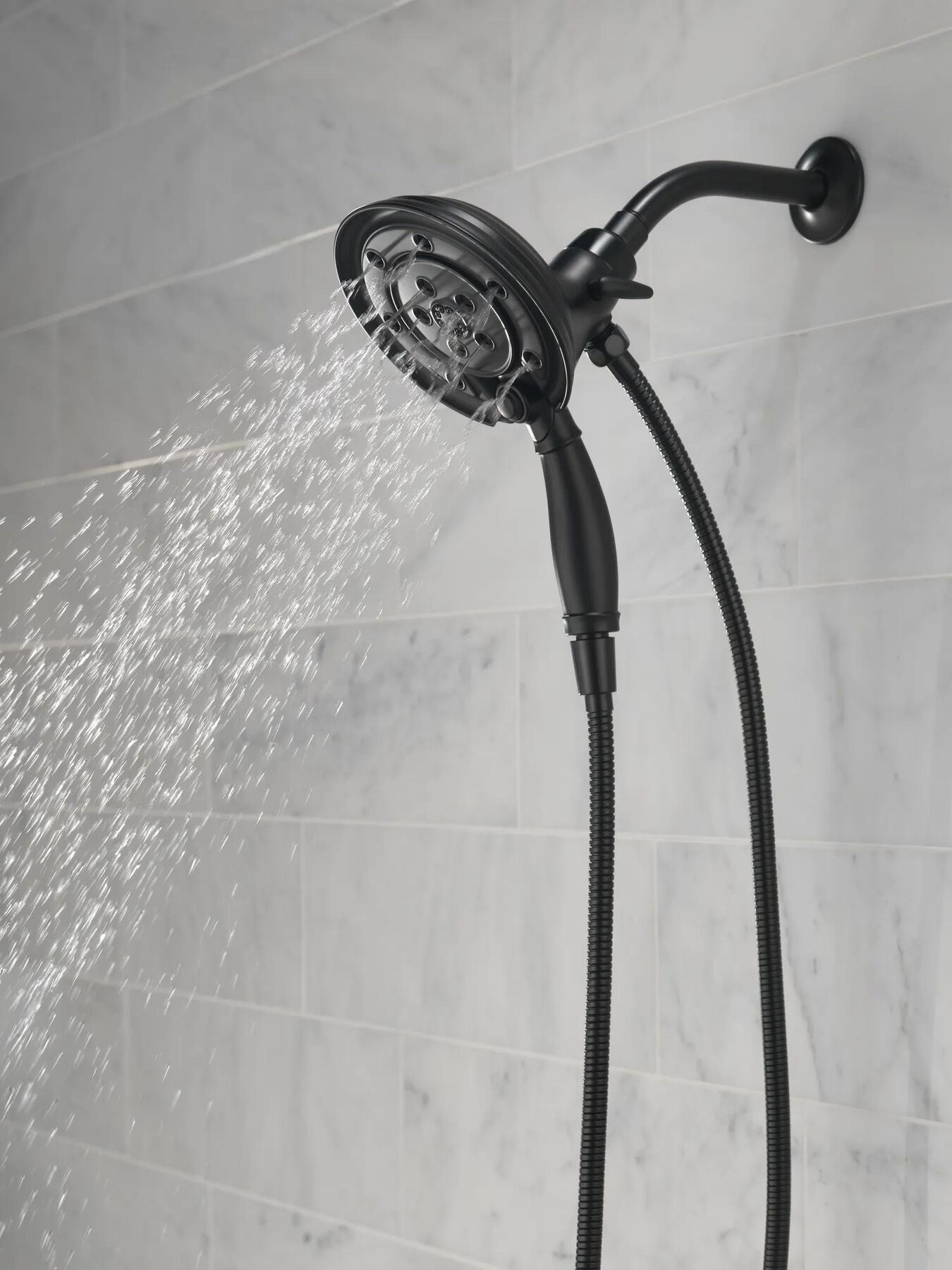 H<sub>2</sub>Okinetic&reg; In2ition&reg; 4-Setting Two-in-One Shower