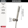 Premium Single-Setting Adjustable Wall Mount Hand Shower