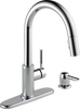 Single Handle Pull-Down Kitchen Faucet with Soap Dispenser