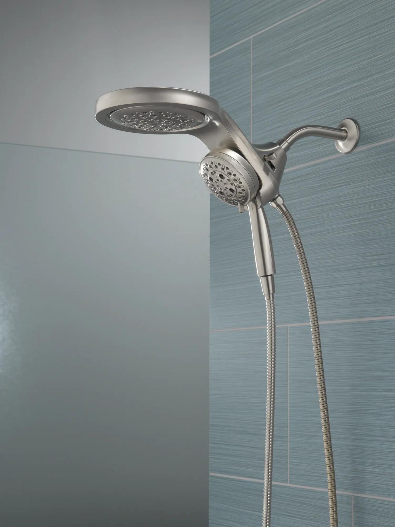 HydroRain&reg; H<sub>2</sub>Okinetic&reg; 5-Setting Two-in-One Shower Head