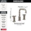 Two Handle Widespread Bathroom Faucet