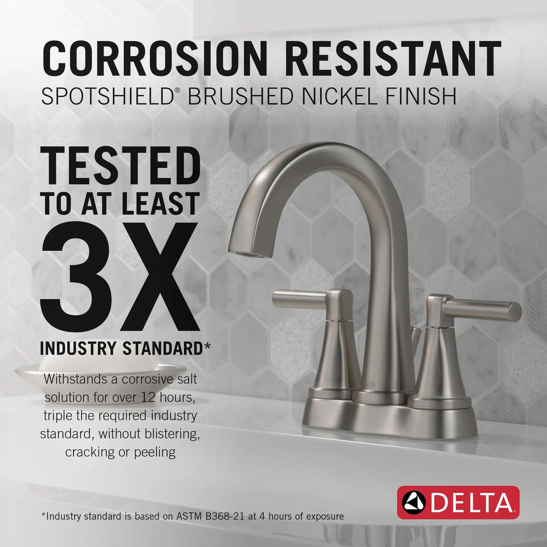Two Handle Centerset Bathroom Faucet