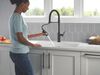 Single Handle Pull-Down Kitchen Faucet With Spring Spout