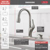 Single Handle Pull-Down Kitchen Faucet with Soap Dispenser and ShieldSpray&reg; Technology