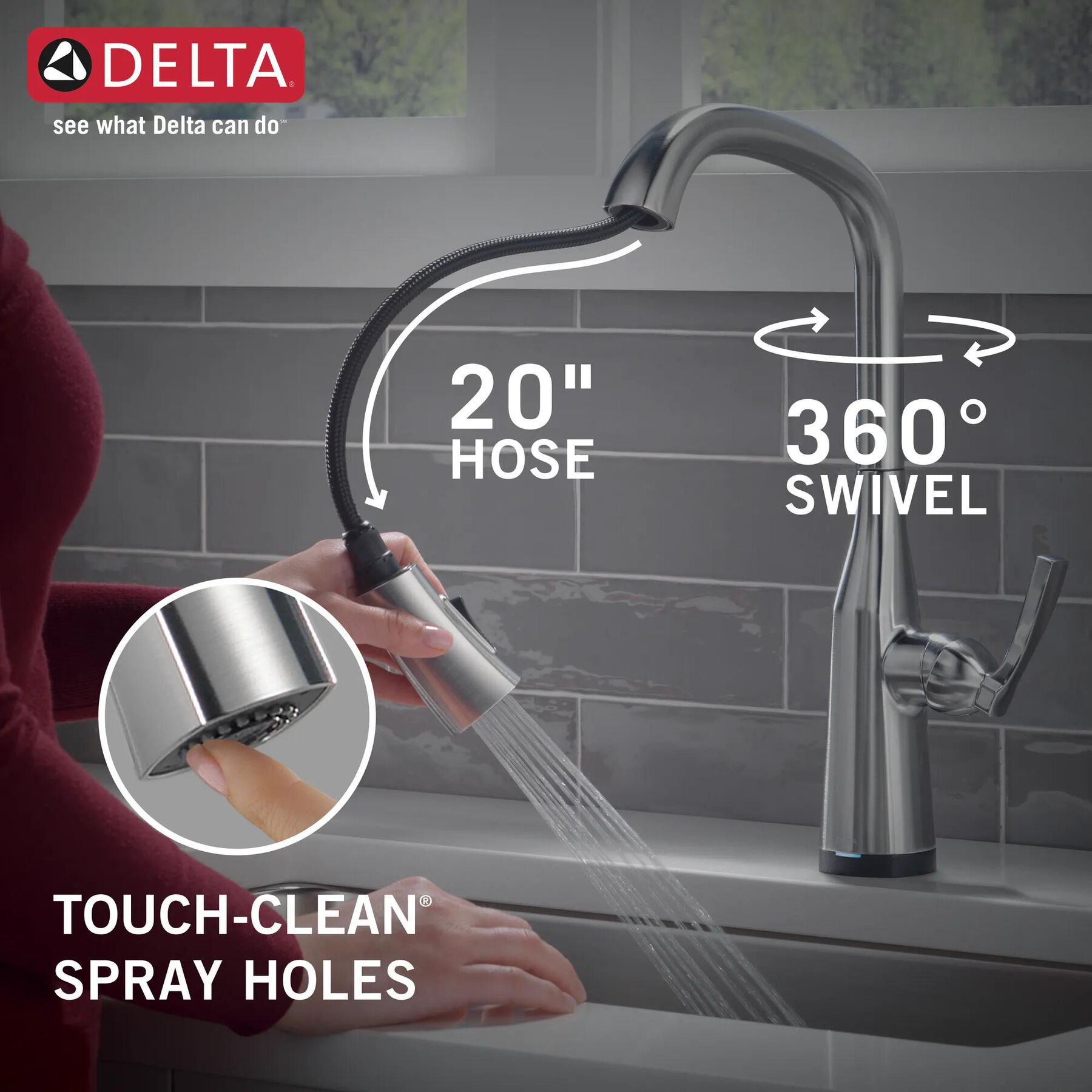 Touch<sub>2</sub>O&reg;  Pull-Down Kitchen w/ Voice (Recertified)