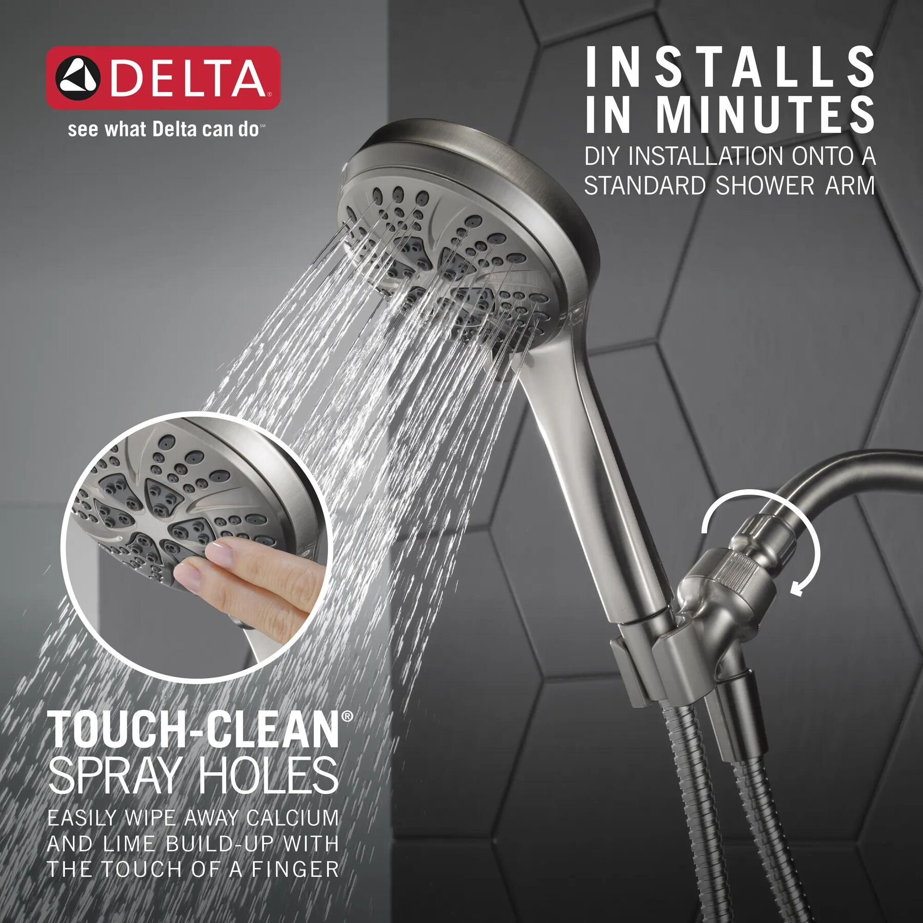 Hand Shower 2.5 GPM 6-Setting