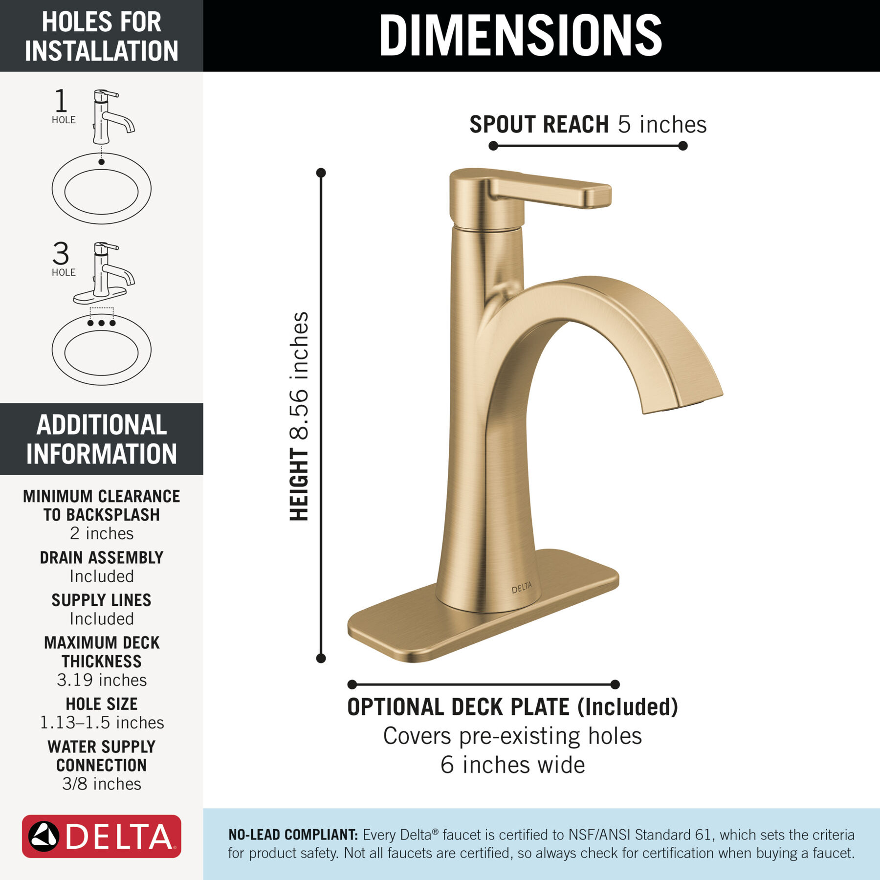 Single Handle Bathroom Faucet