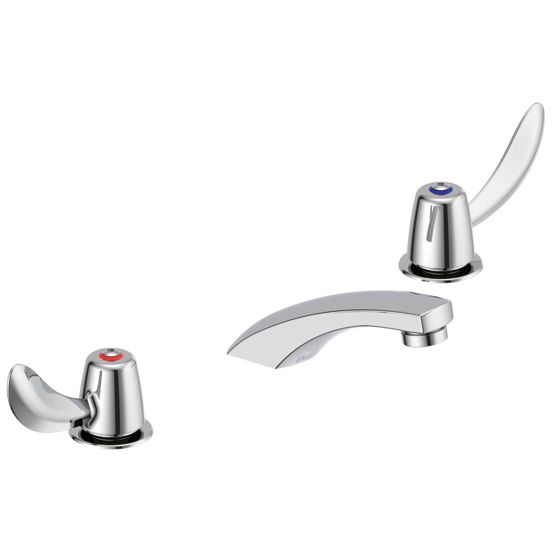 Two Handle Widespread Lavatory Faucet - Less Pop-Up