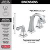 Two Handle Widespread Bathroom Faucet (Recertified)