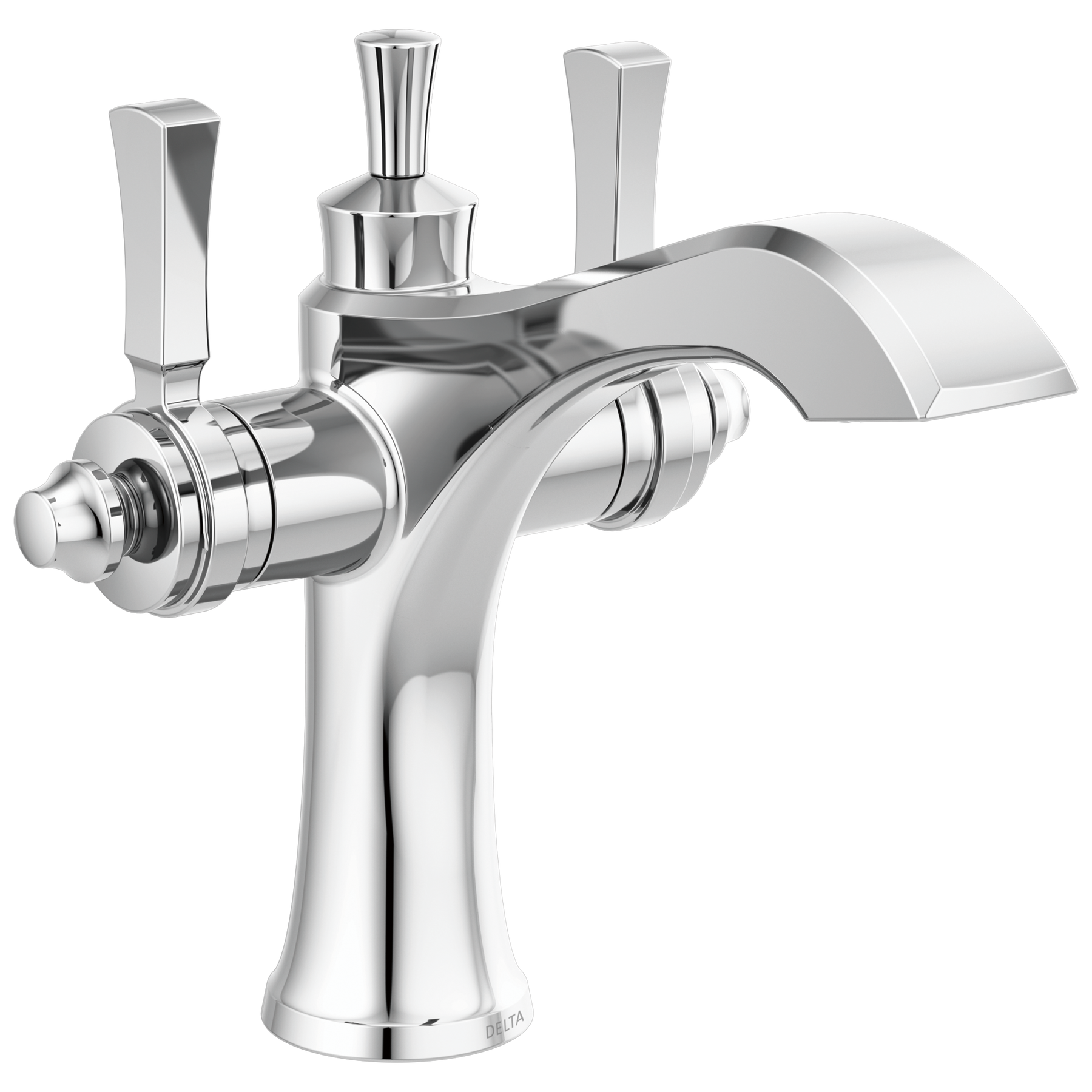 Two Handle Single Hole Monoblock Bathroom Faucet