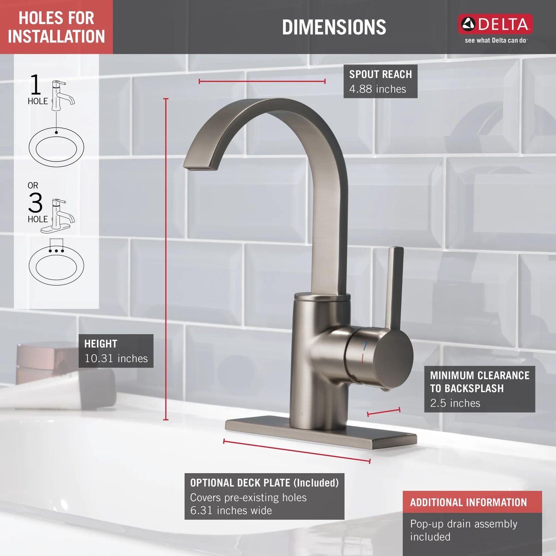 Single Handle Bathroom Faucet