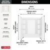 60x30 Alcove Bathtub with Wall Set Bundle - Left Drain