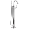 Single Handle Floor Mount Tub Filler Trim with Hand Shower