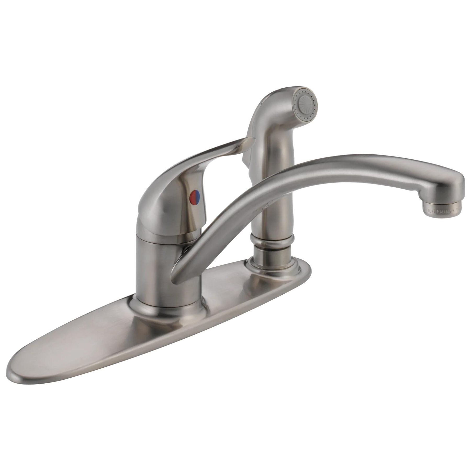 Single Handle Kitchen Faucet with Integral Spray
