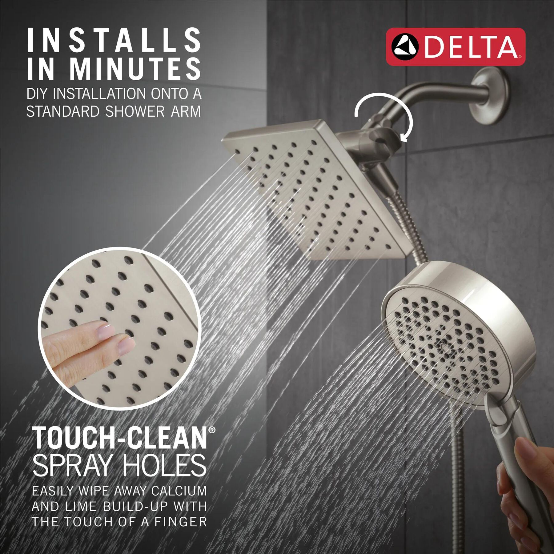 5-Setting Two-in-One Combination Shower