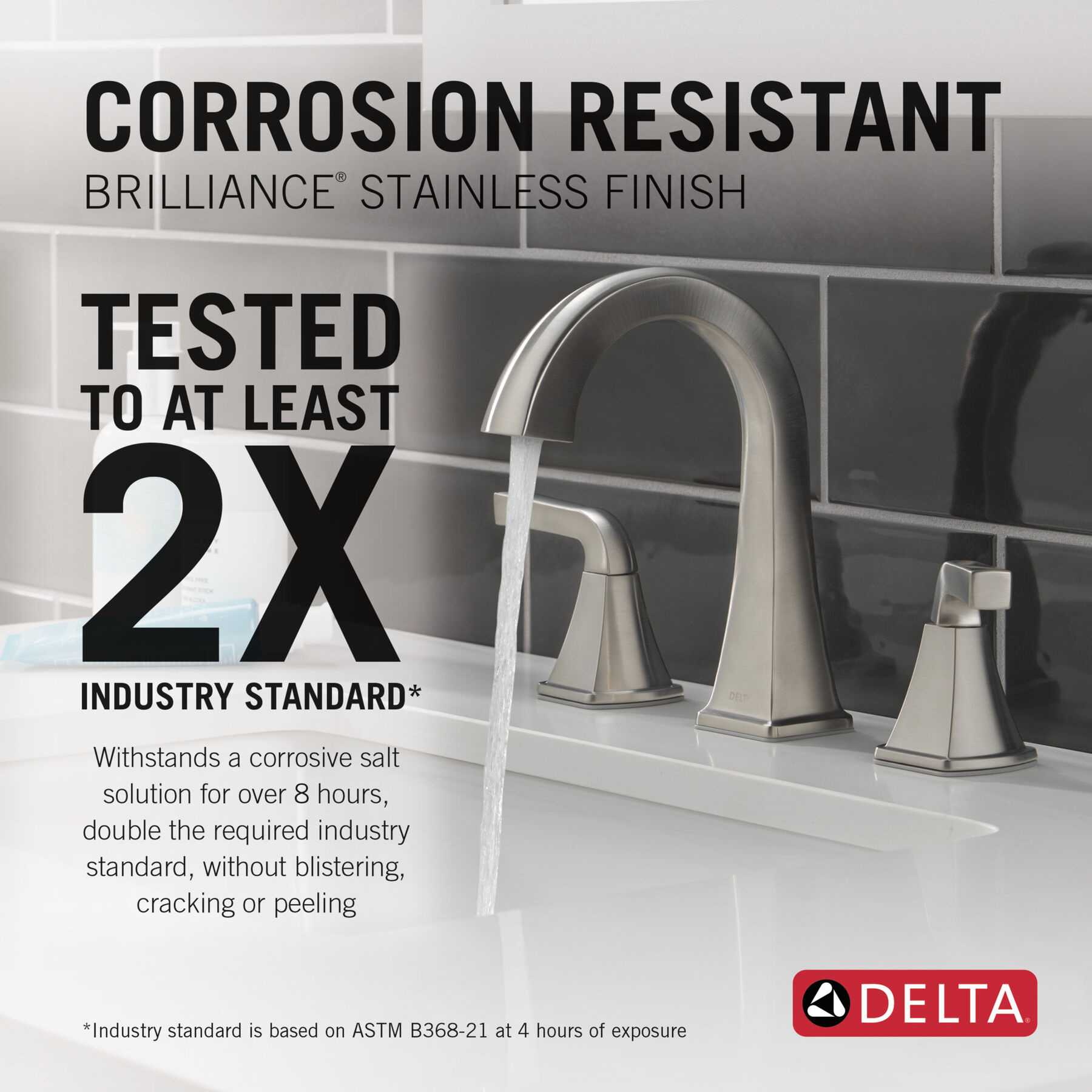 Two Handle Widespread Bathroom Faucet (Recertified)