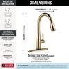 Single Handle Pull-Down Kitchen Faucet with Touch<sub>2</sub>O&reg; Technology Technology