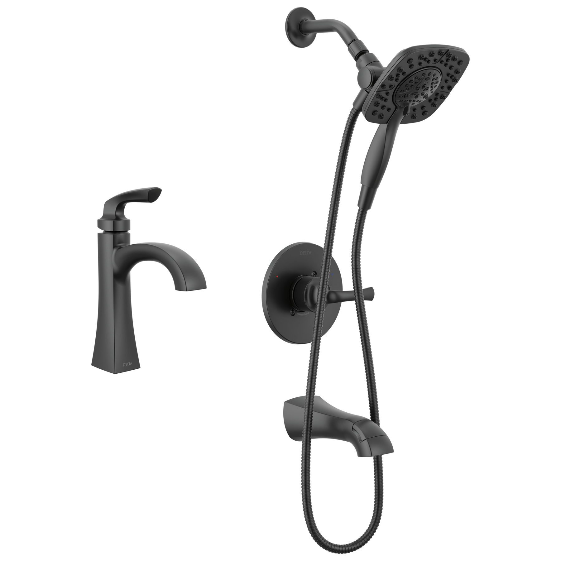 Single Handle Lavatory Faucet with 14 Series Tub Shower Trim Bundle