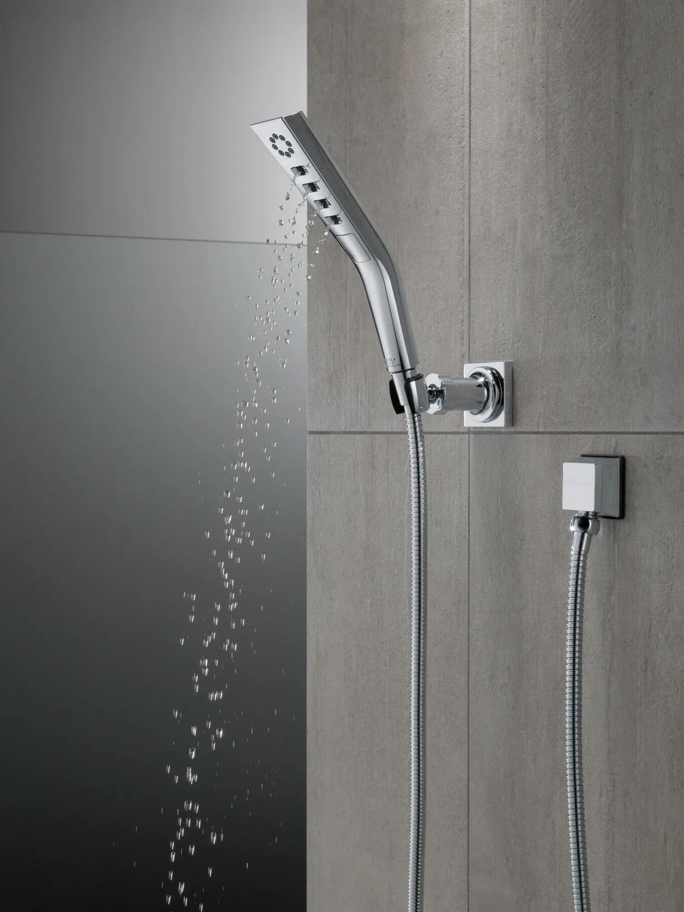 H<sub>2</sub>Okinetic&reg; 3-Setting Wall Mount Hand Shower