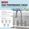 Two Handle Pull-Down Bridge Kitchen Faucet
