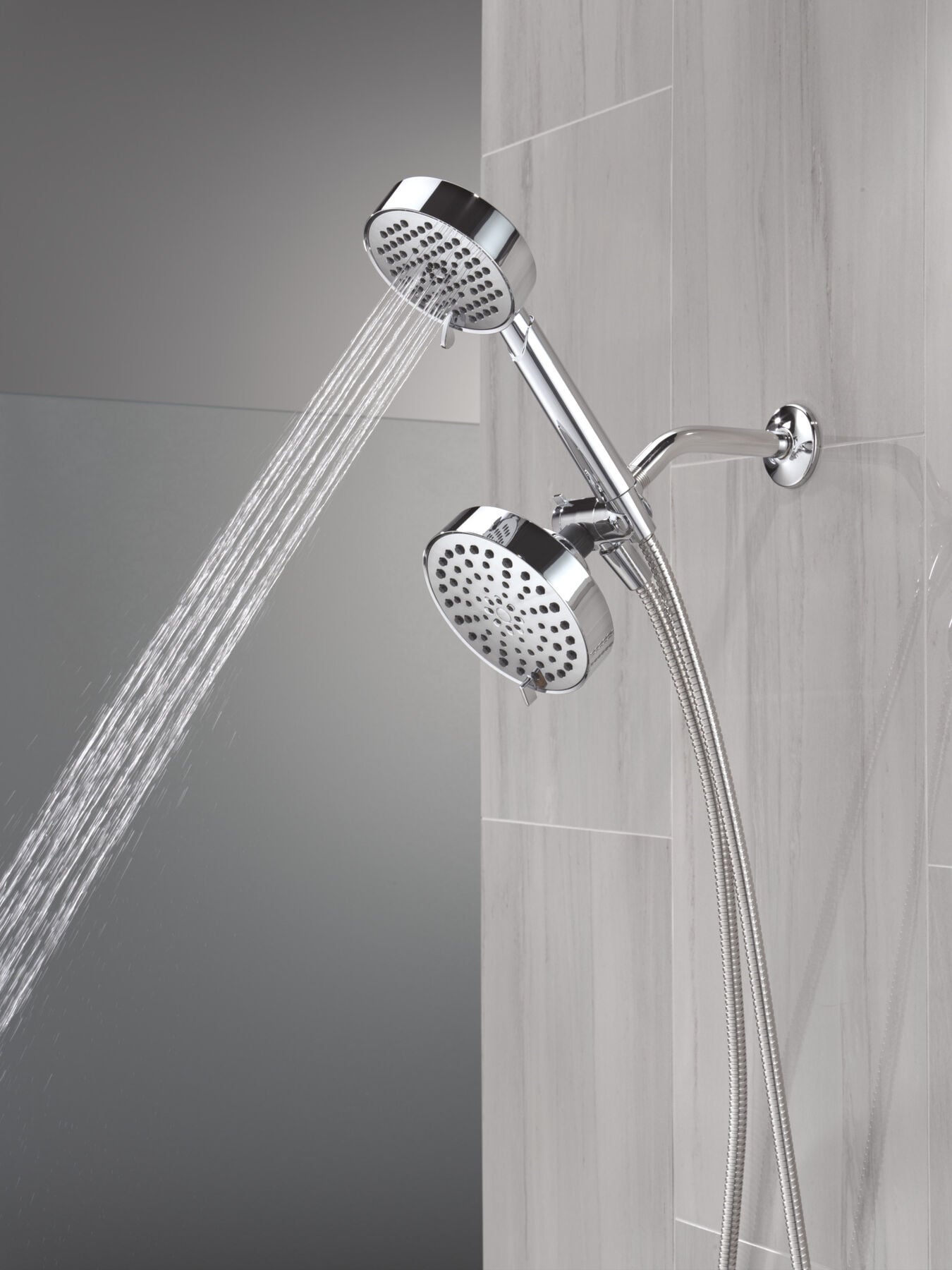 5-Setting Two-in-One Combination Shower with Additional Mount