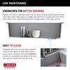 33&rdquo; Granite Composite Workstation Kitchen Sink Drop-In Top Mount Single Bowl with WorkFlow&trade; Ledge and Accessories in Dark Grey