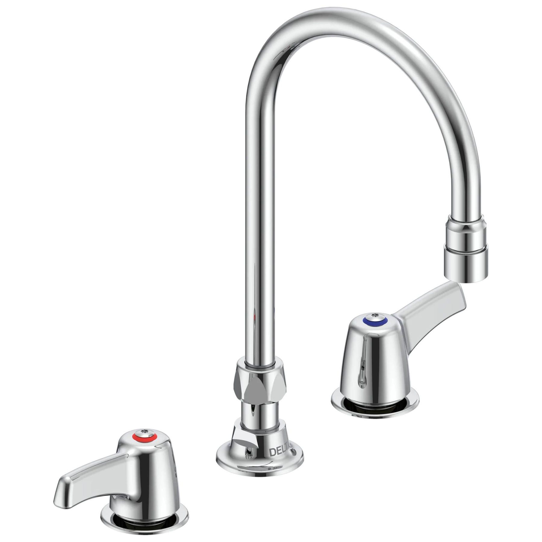 Two Handle 8 In Below Deck-Mount Faucet