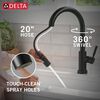 Single Handle Pull-Down Touch<sub>2</sub>O&reg; Technology Kitchen Faucet with Touchless Technology (Recertified)