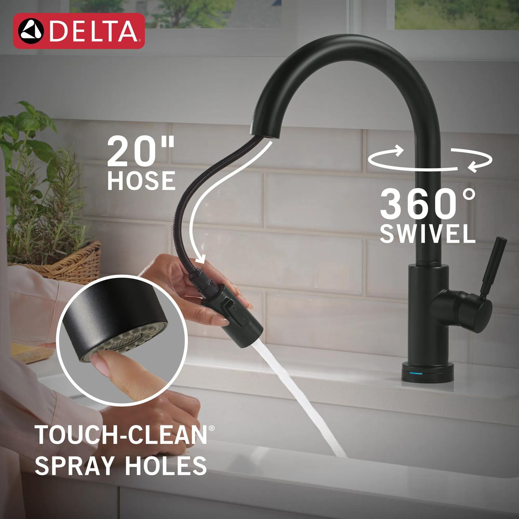 Single Handle Pull-Down Touch<sub>2</sub>O&reg; Technology Kitchen Faucet with Touchless Technology (Recertified)