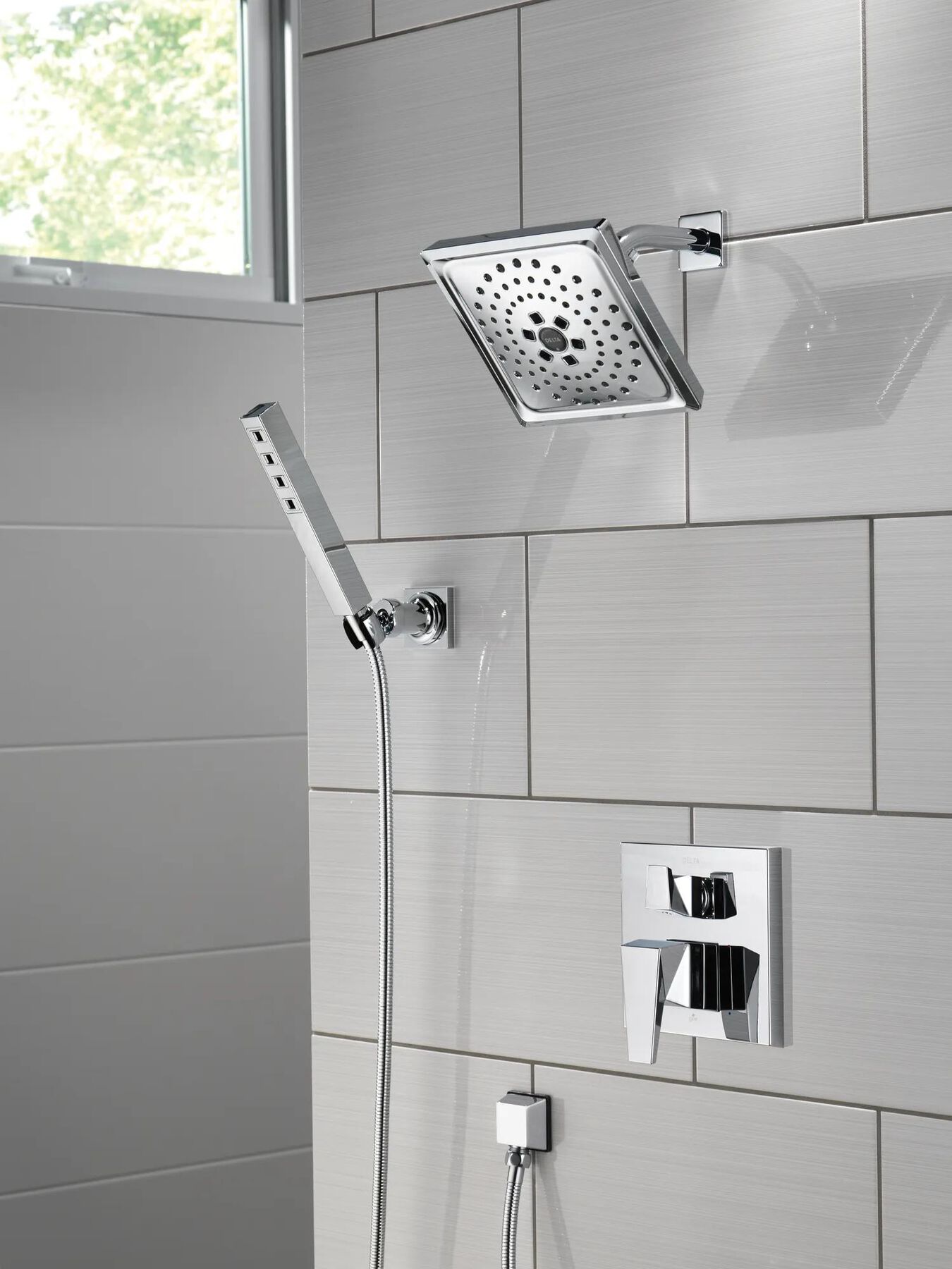 H<sub>2</sub>Okinetic&reg; 3-Setting Raincan Shower Head