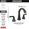 Two Handle Widespread Bathroom Faucet