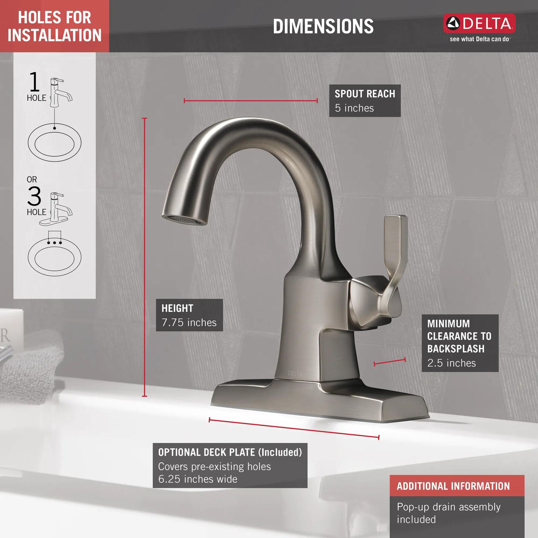 Single Handle Bathroom Faucet