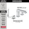 Two Handle Widespread Bathroom Faucet (Recertified)