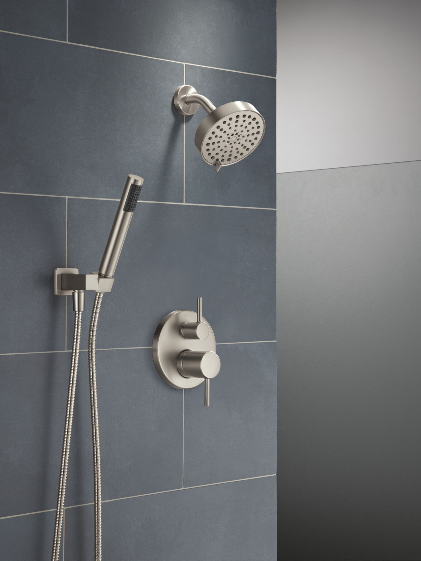 14S Shower Trim w Fixed Head & Hand Shower