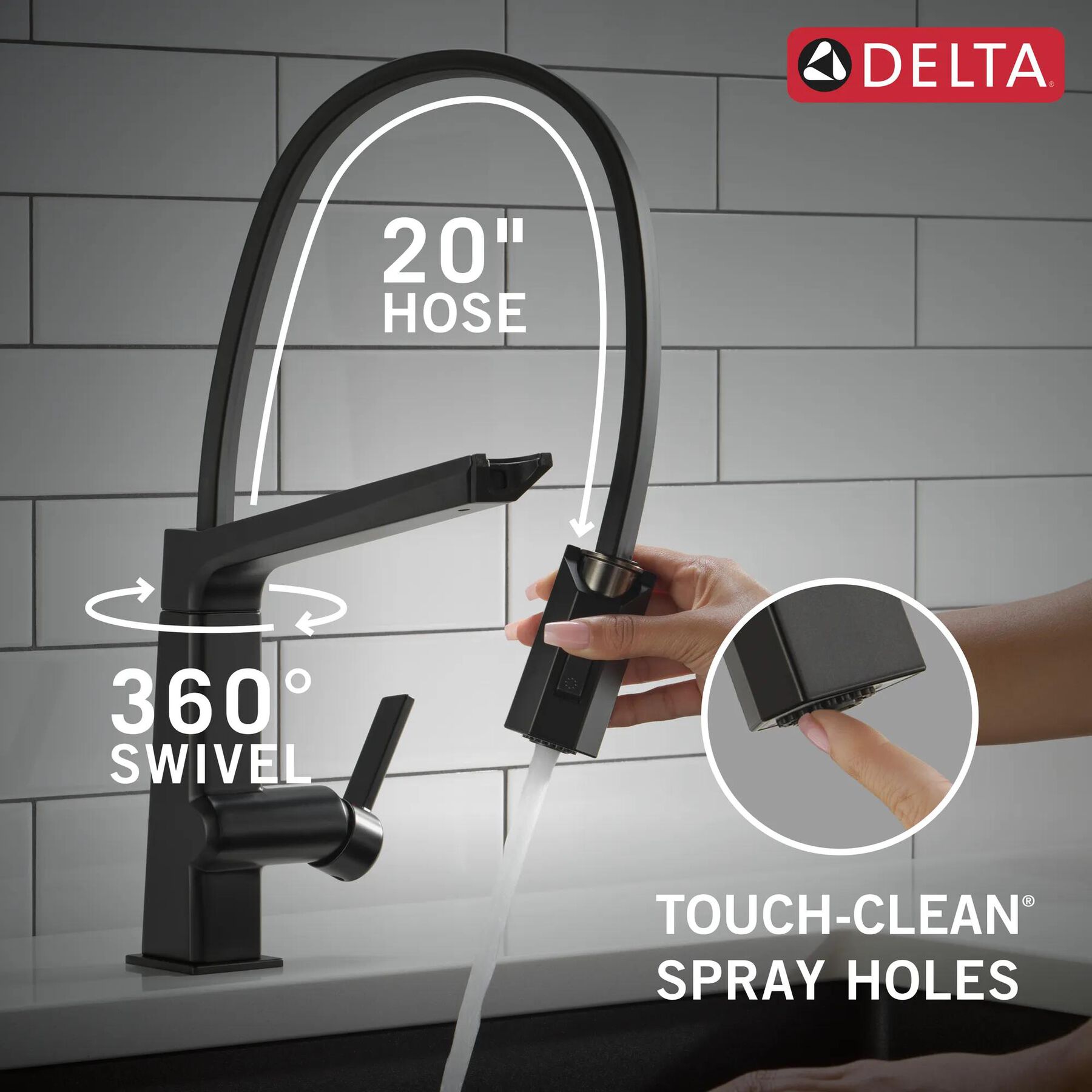 Pull-Down Kitchen Faucet w/Exp. Hose (Recertified)