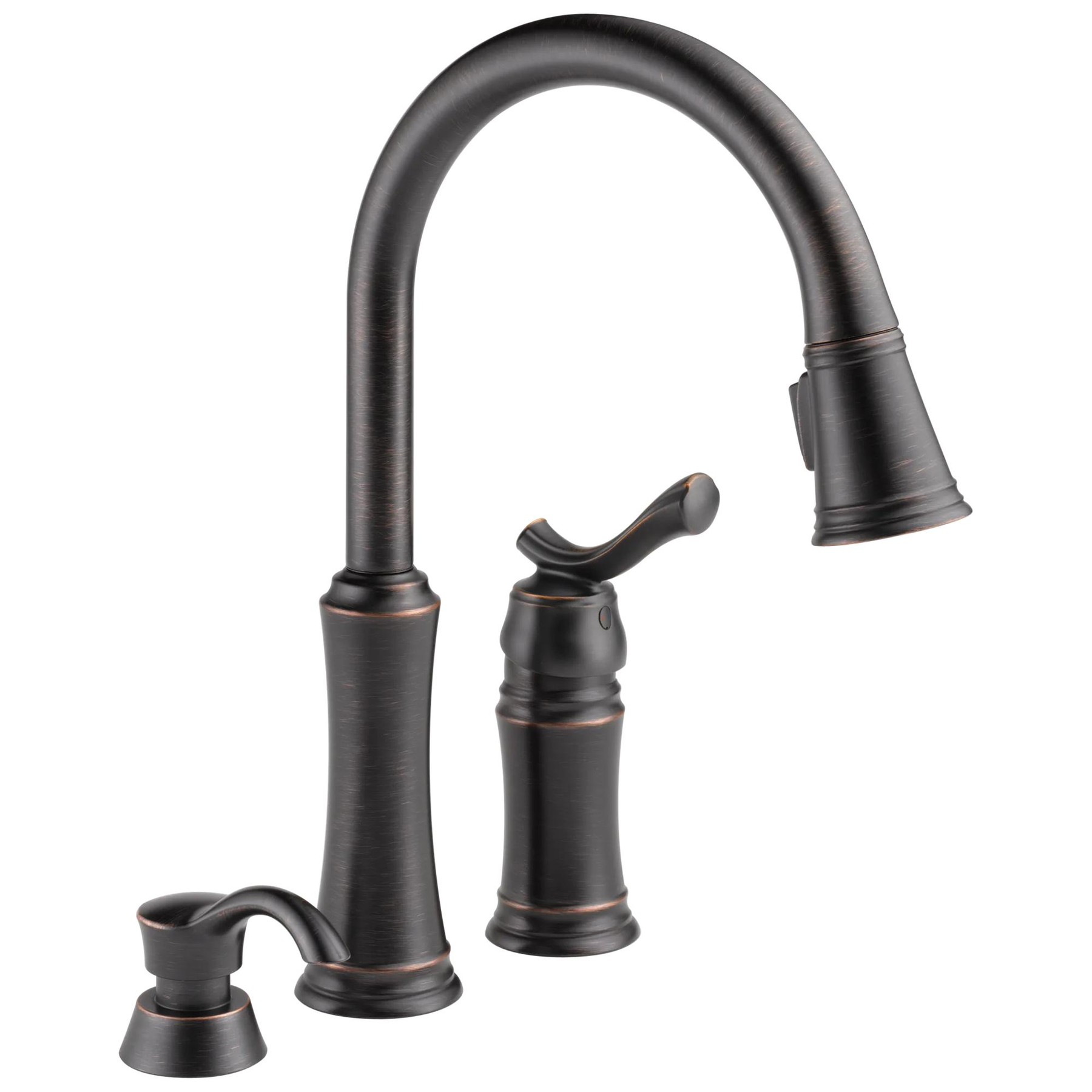 Pull-Down Kitchen Faucet with Soap Dispenser (Recertified)
