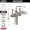 Two Handle Single Hole Monoblock Bathroom Faucet