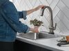 Single Handle Pull Down Bar/Prep Faucet With Touch<sub>2</sub>O Technology