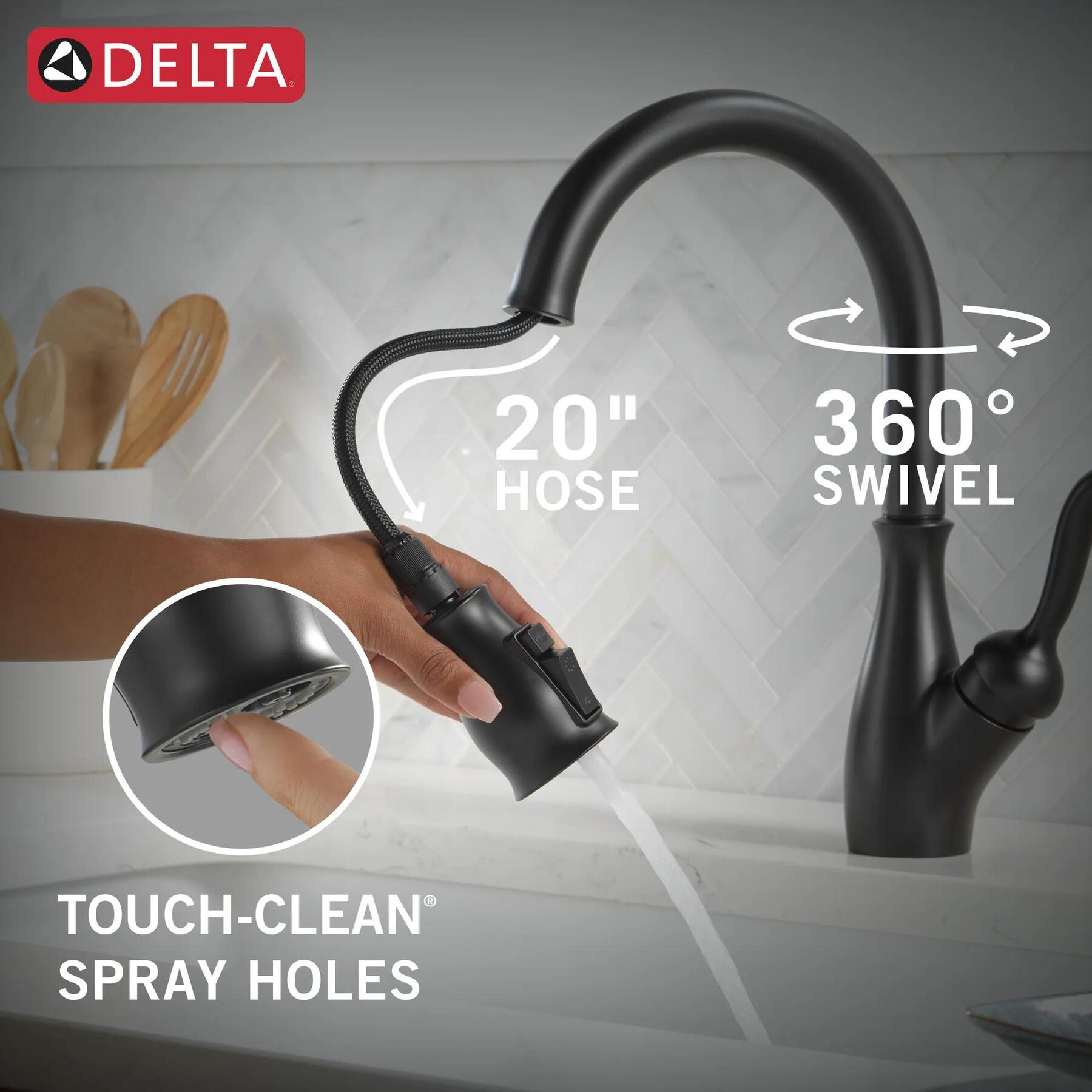 Single Handle Pull-Down Kitchen Faucet With ShieldSpray&reg; Technology