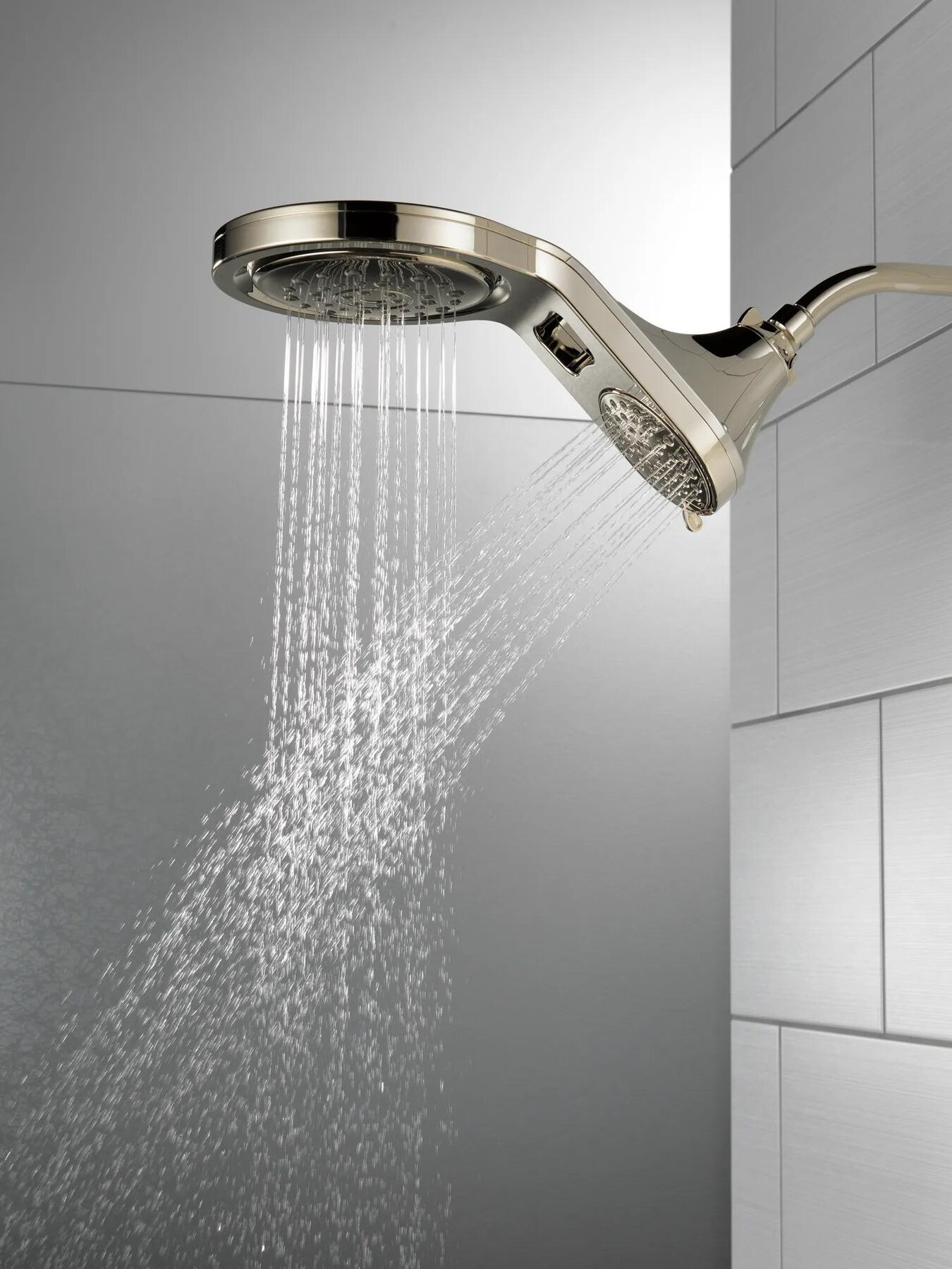 HydroRain&reg; 5-Setting Two-in-One Shower Head