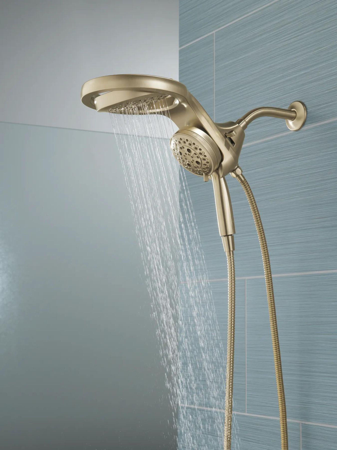 HydroRain&reg; H<sub>2</sub>Okinetic&reg; 5-Setting Two-in-One Shower Head