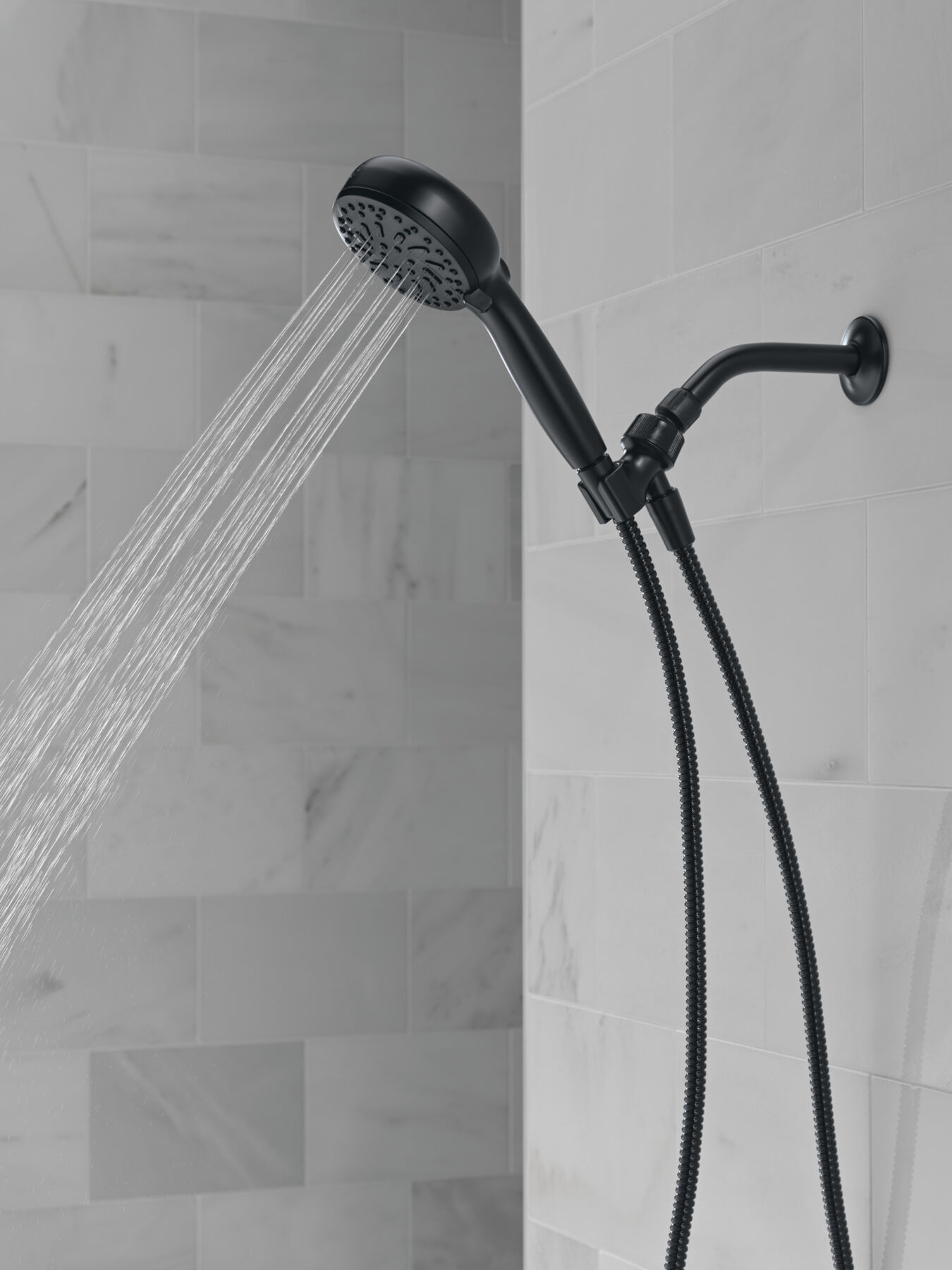 6-Setting Hand Shower with Cleaning Spray
