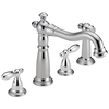 Two Handle Widespread Kitchen Faucet with Spray