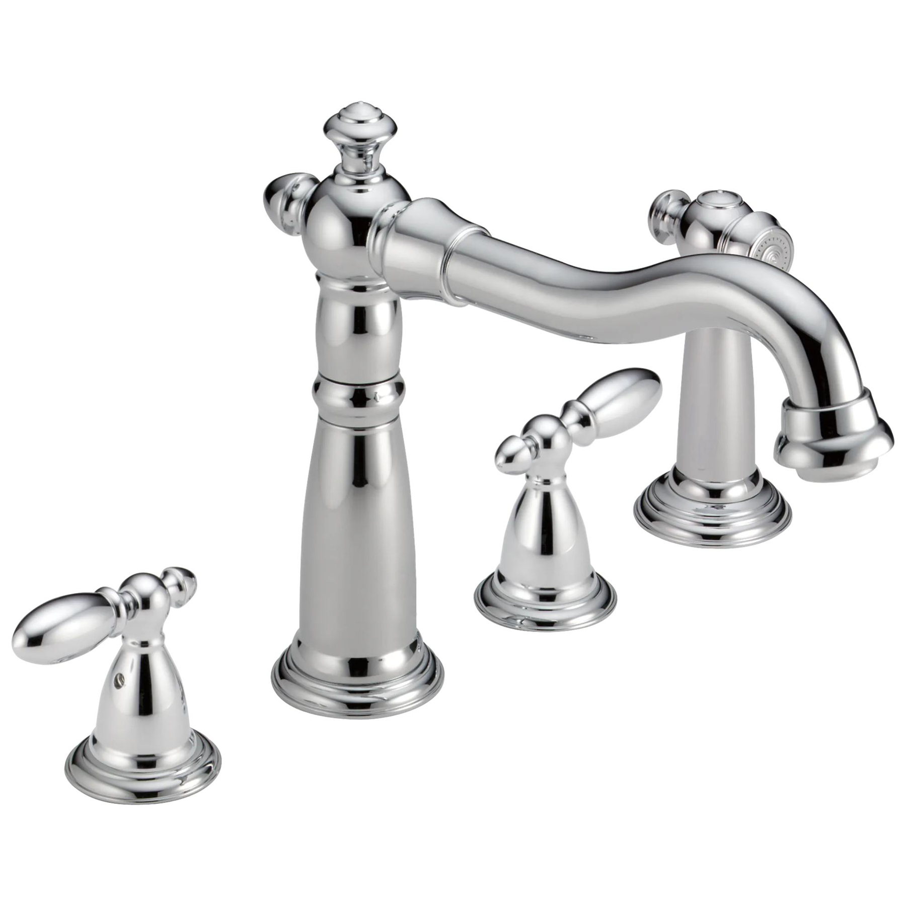 Two Handle Widespread Kitchen Faucet with Spray