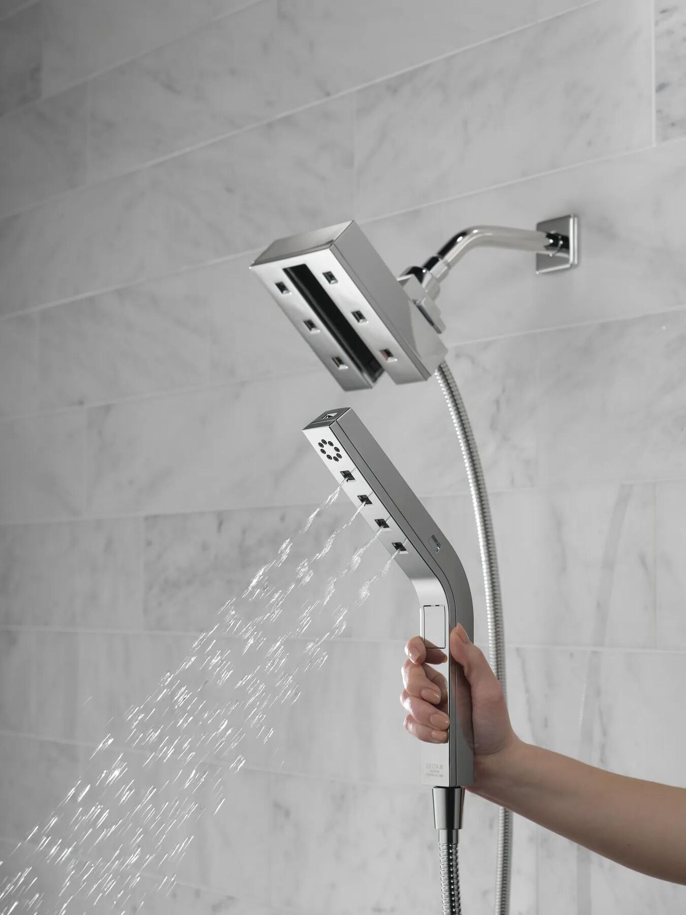H<sub>2</sub>Okinetic&reg; In2ition&reg; 4-Setting Two-in-One Shower (Recertified)