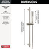 Premium Single-Setting Slide Bar Hand Shower